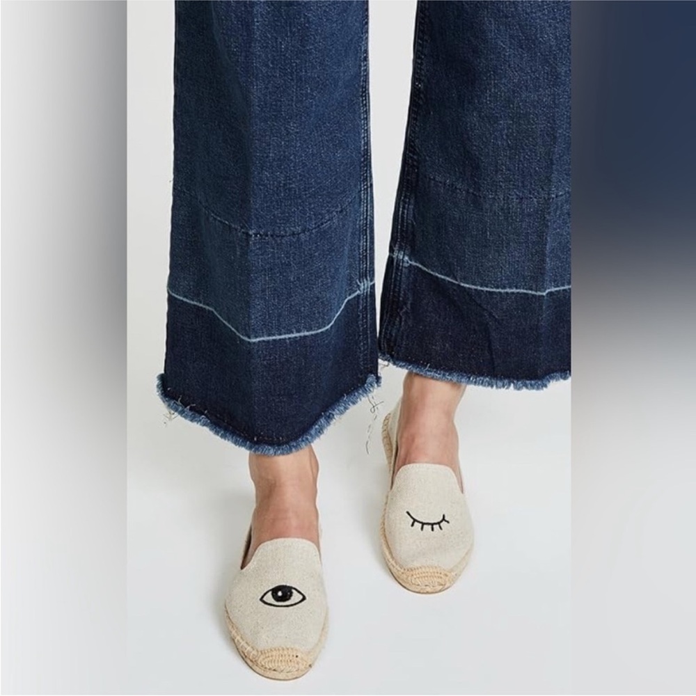 Soludos Beige Eye Embroidered Espadrilles - Picture 2 of 2